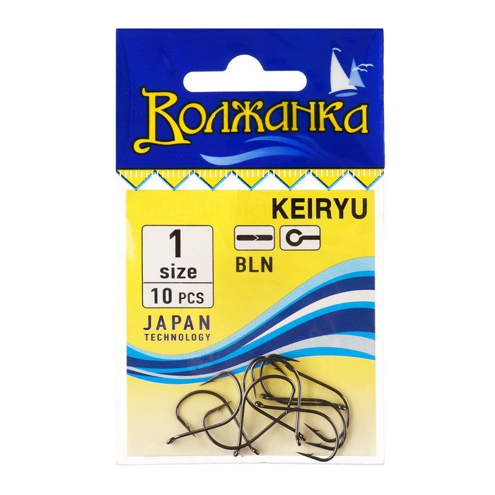 

Крючки "Волжанка" Keiryu № 1, 10 шт