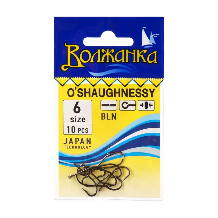 

Крючки "Волжанка" O`Shaughnessy № 6, 10 шт