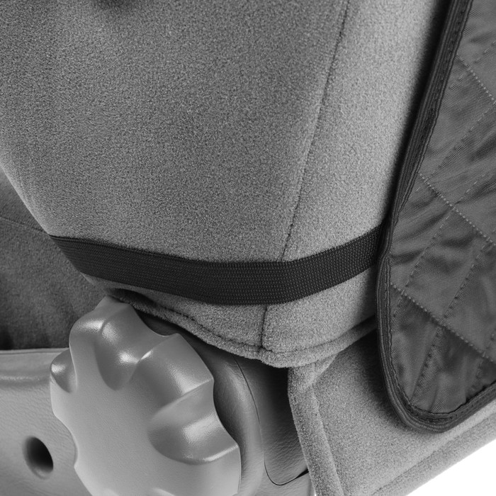 фото Накидка-незапинайка на спинку, 2 кармана пвх, оксфорд, ромб, серый, размер: 60х40 см