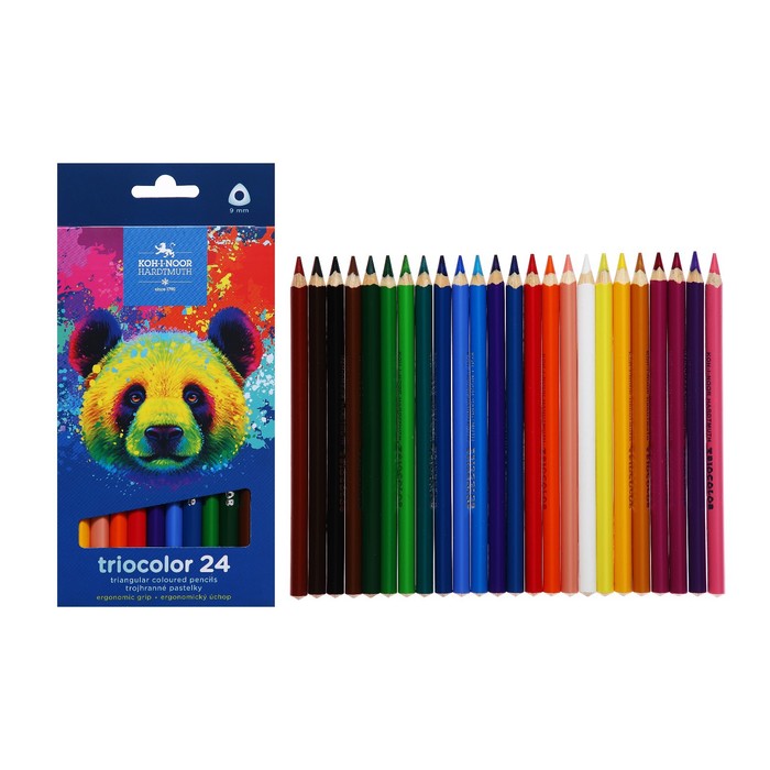 

Карандаши Jumbo 24цв K-I-N 3144 Triocolor bear, утолщ, трехгранные, карт/уп