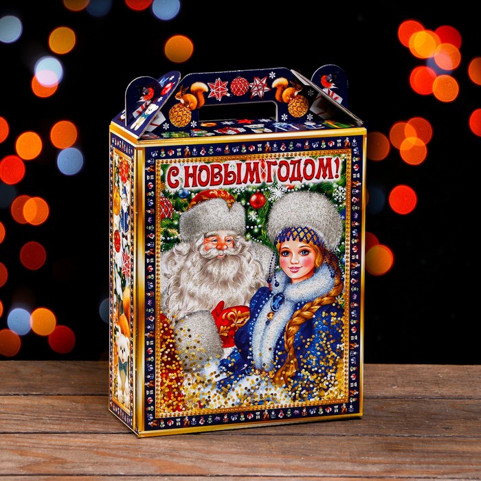 Подарочная коробка Зимний 16,8 х 7 х 25 см подарочная коробка новогодний хоровод 16 8 х 7 х 25 см