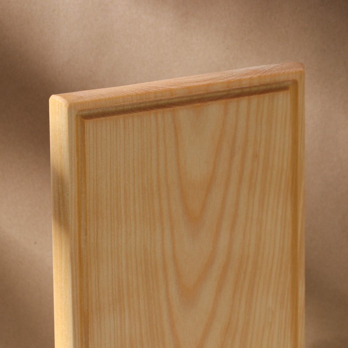 

Доска разделочная с кровостоком Adelica, 30×20×2 см, покрыта маслом, цельная берёза