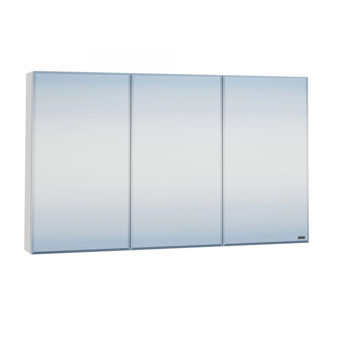 Зеркало-шкаф СаНта «Стандарт 120», цвет белый зеркальный шкаф санта стандарт 100 со светом белый