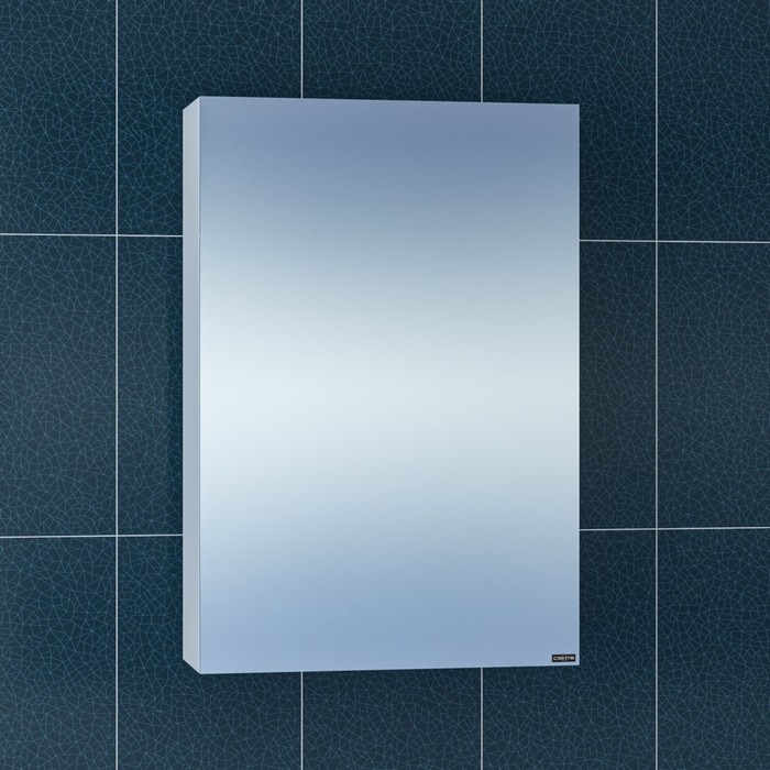 Зеркало-шкаф СаНта «Стандарт 50», цвет белый зеркальный шкаф санта стандарт 80 белый