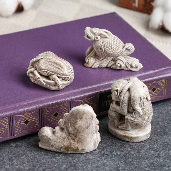 

Набор фигур "Нэцкэ Горо" 4шт