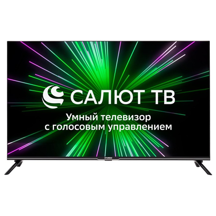Телевизор Hyundai H-LED43BU7000,43,3840x2160, DVB-C/T2/S/S2, HDMI 3, USB 2, SmartTV, черный телевизор topdevice tdtv43bs06u 43 3840x2160 dvb t2 c s2 hdmi 3 usb 2 smarttv серый