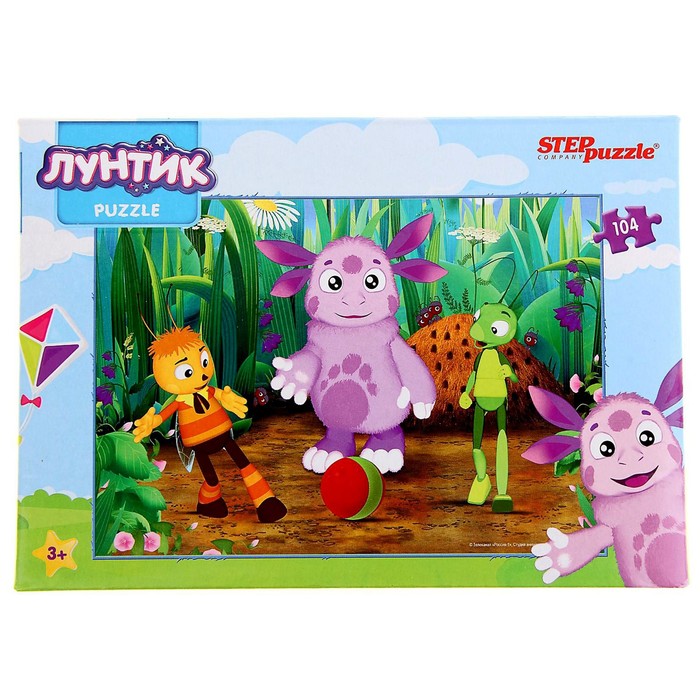 Пазлы "Лунтик", 104 элемента