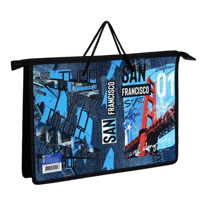 

Папка с ручками А4, 335 х 235 х 55 мм, пластиковая, ручки-шнурок, ПМ-А4-35 FRANCISCO