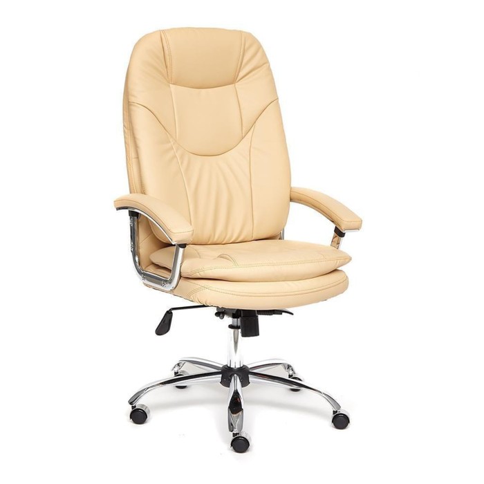 Кресло руководителя SOFTY LUX экокожа, бежевый, 36-34 кресло руководителя softy lux флок коричневый 6