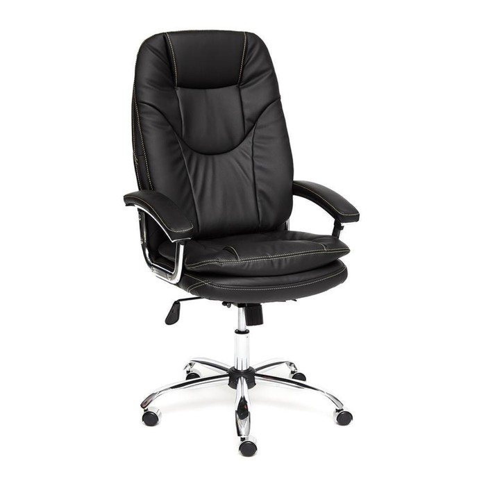Кресло руководителя SOFTY LUX экокожа, черный, 36-6 кресло руководителя softy lux флок коричневый 6