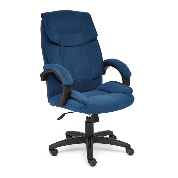 Кресло руководителя OREON флок, синий, 32 кресло руководителя milan хром флок серый 29