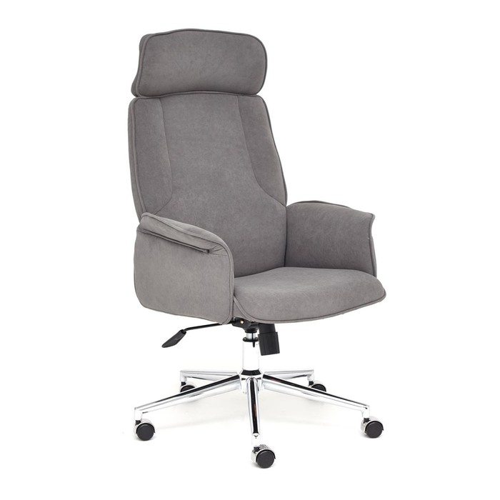 Кресло руководителя CHARM флок, серый, 29 кресло руководителя everprof ep 708 tm сетка серый
