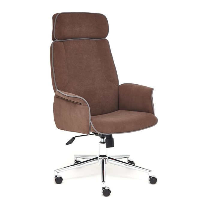 Кресло руководителя CHARM флок, коричневый, 6 кресло руководителя style флок розовый 137