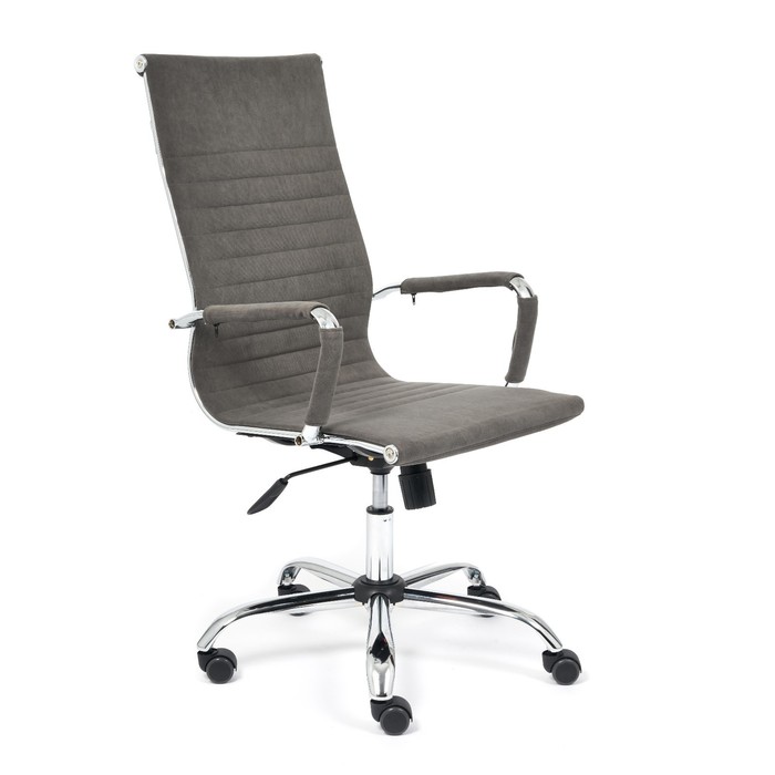 Кресло руководителя URBAN флок, серый, 29 кресло руководителя milan хром флок серый 29
