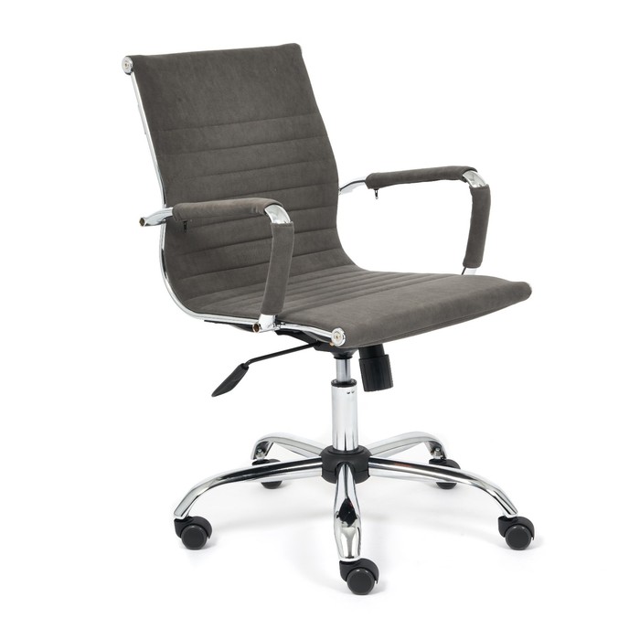 Кресло руководителя URBAN-LOW флок, серый, 29 кресло руководителя urban флок серый 29