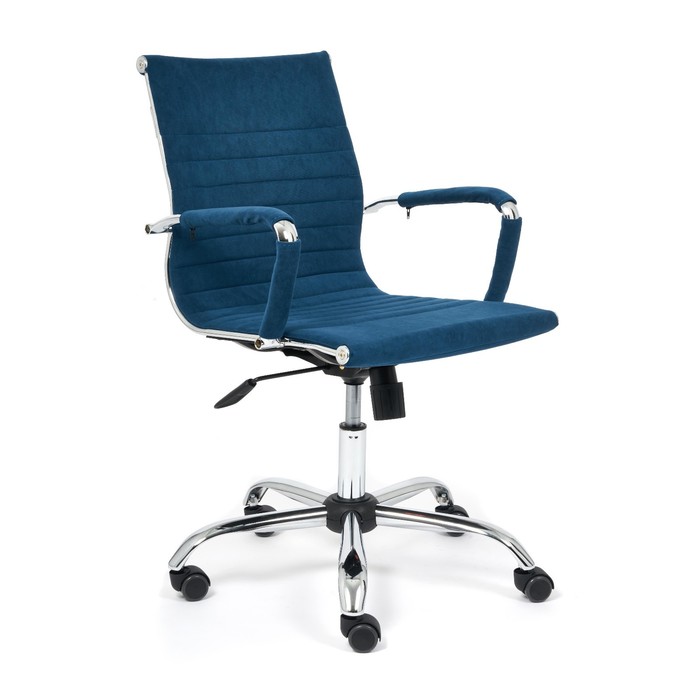 Кресло руководителя URBAN-LOW флок, синий, 32 кресло руководителя urban флок коричневый 6