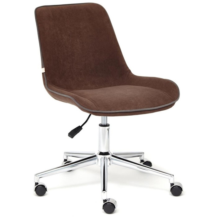 Кресло оператора STYLE флок, коричневый, 6 кресло tetchair modena хром флок коричневый 6