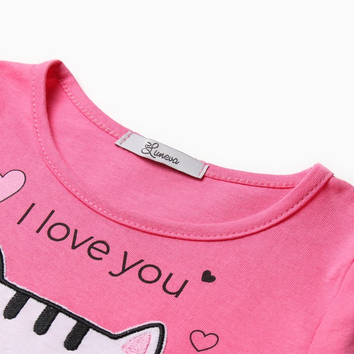 

Лонгслив для девочки, цвет фуксия, рост 98 см