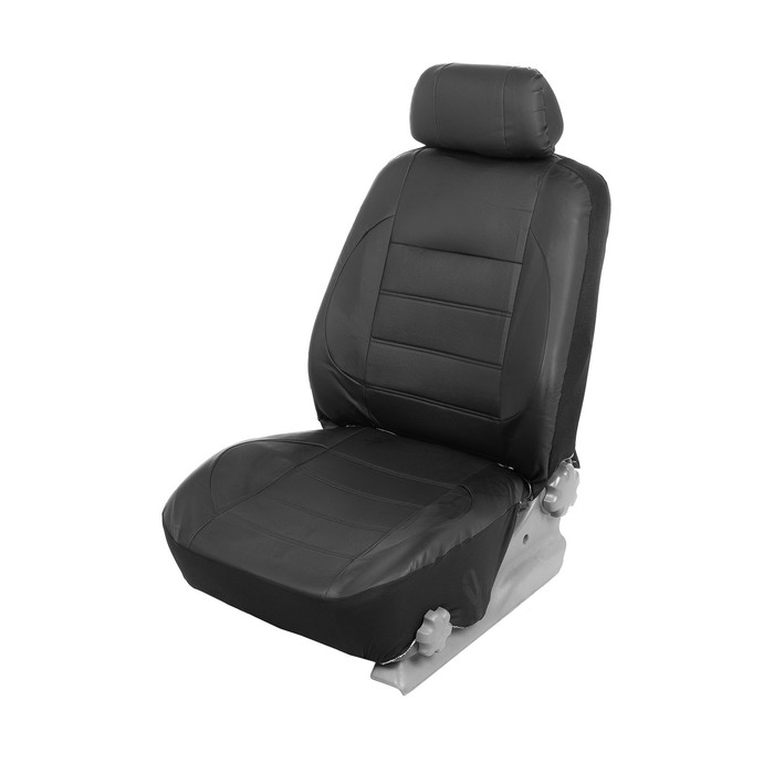 фото Чехлы на сиденья в автомобиль torso premium, 11 предметов, кожа pu, черный