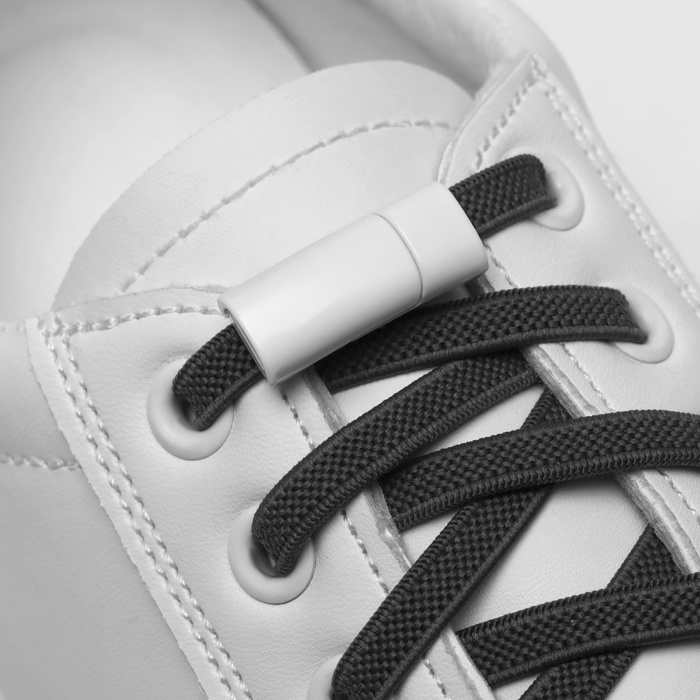 фото Фиксатор для шнурков, на магнитах, пара, размер 2,6 × 2 × 0,7 см, цвет белый onlitop