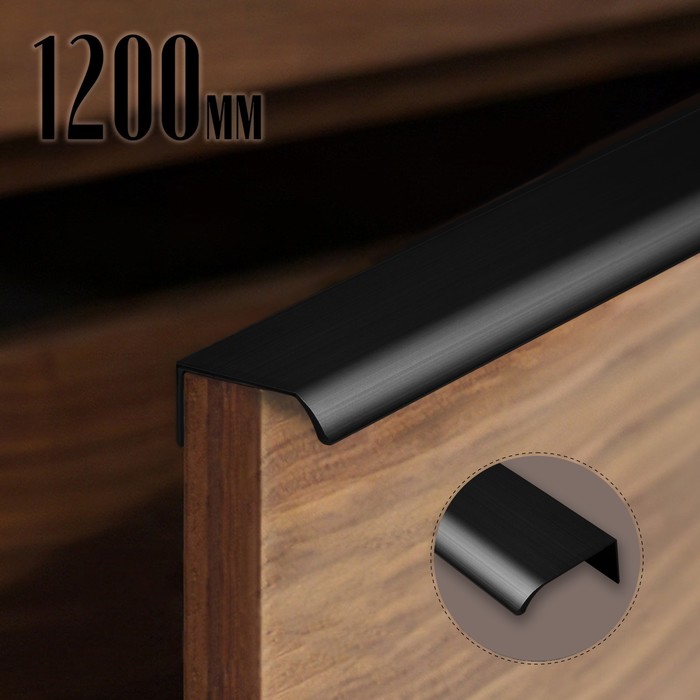 

Ручка торцевая CAPPIO RT002BL, L=1200 мм, м/о 960 мм, цвет черный