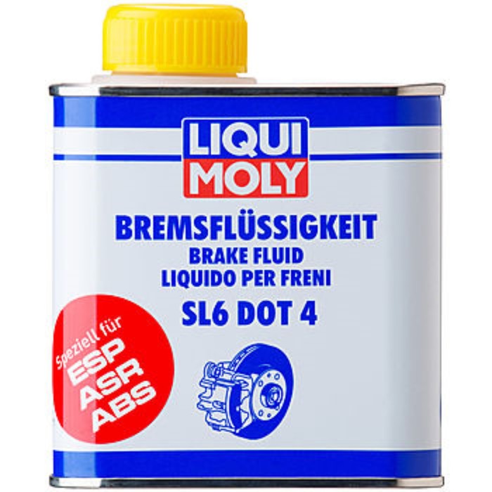 Тормозная жидкость Liqui Moly Bremsenflussigkeit SL6 DOT 4, 0,5 л тормозная жидкость liqui moly dot 4 1л