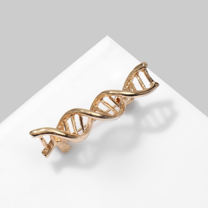 Брошь «Молекула» ДНК, цвет золото