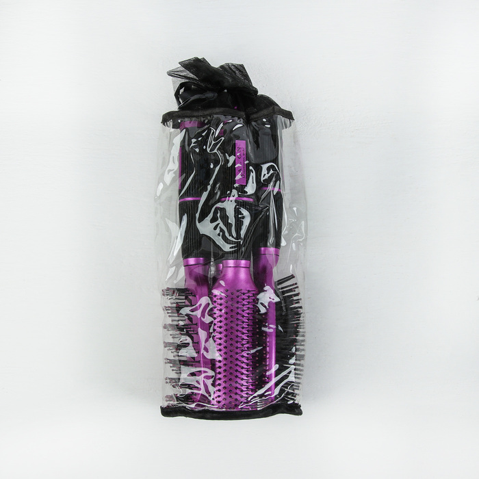 Набор расчесок 4 шт, в чехле, МИКС