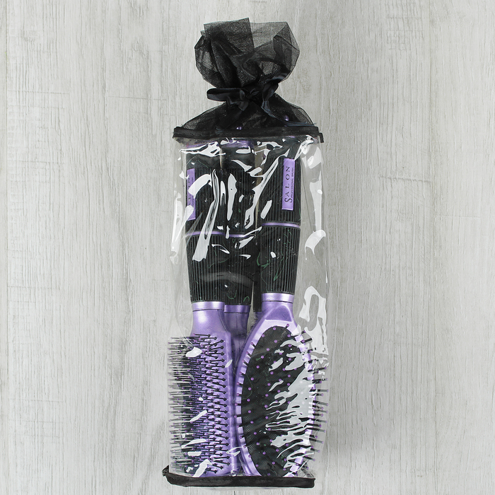 Набор расчесок 4 шт, в чехле, МИКС