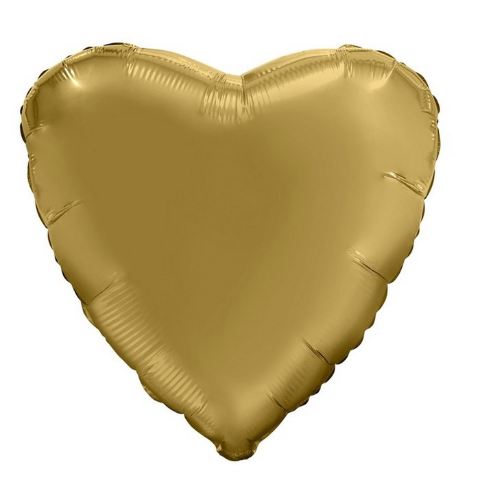 Шар фольгированный 19 «Мистик золото», сердце
