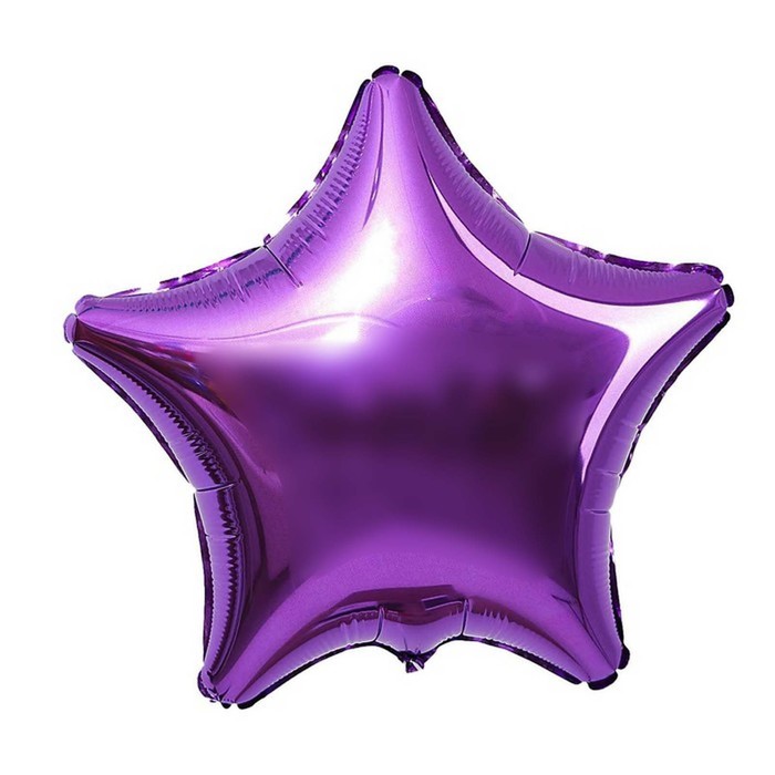 Шар фольгированный 19 «Пурпурный», звезда
