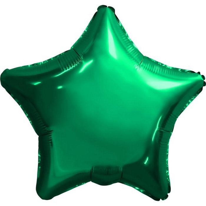 Шар фольгированный 19 звезда Зеленый шар фольгированный 19 звезда триколор