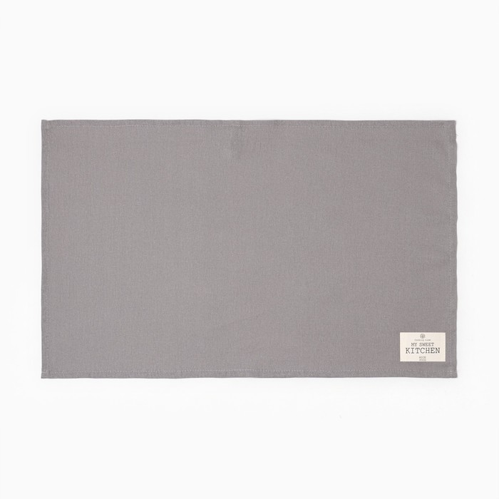 фото Полотенце этель eco, цвет серый, 40х66 см, 70% хл, 30% лён, 190 г/м2