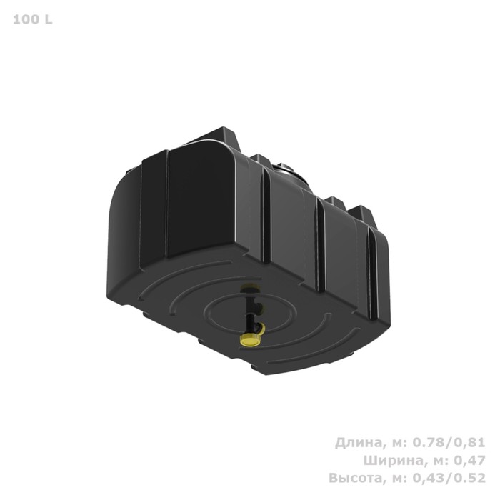 

Бак для душа, 100 л, без ЭВН, с лейкой, чёрный, серия «R»