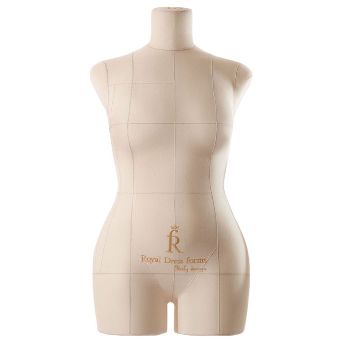 фото Манекен портновский моника, комплект премиум, размер 46, цвет бежевый, накладки и правая рука 9816 royal dress forms