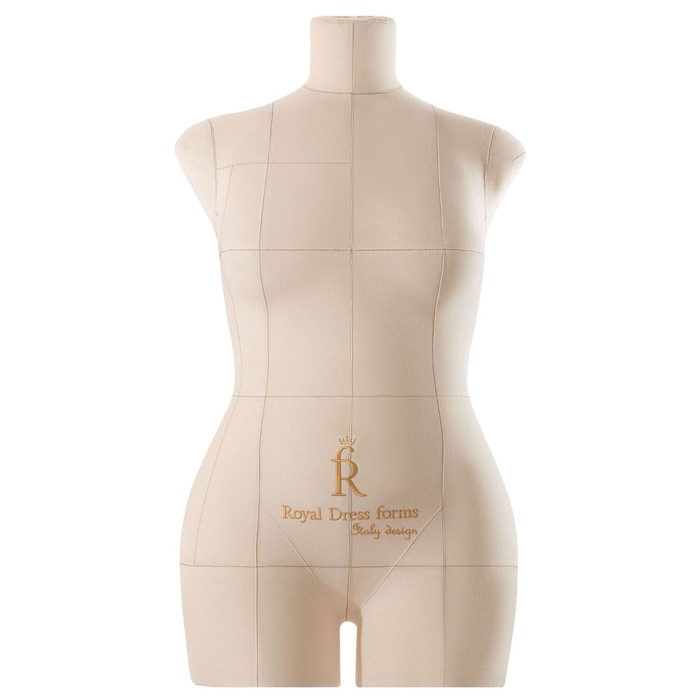 фото Манекен портновский моника, комплект премиум, размер 48, цвет бежевый, накладки и правая рука 9816 royal dress forms