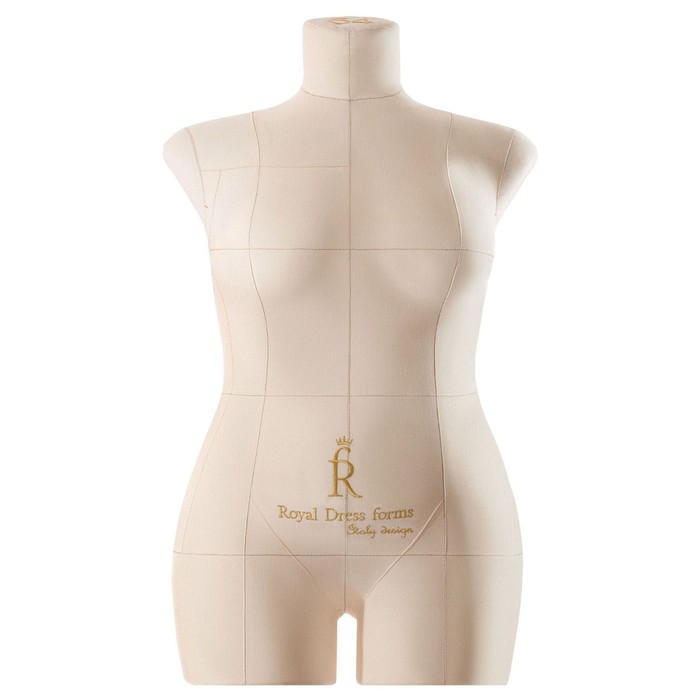 фото Манекен портновский моника, комплект премиум, размер 54, цвет бежевый, накладки и правая рука 9816 royal dress forms