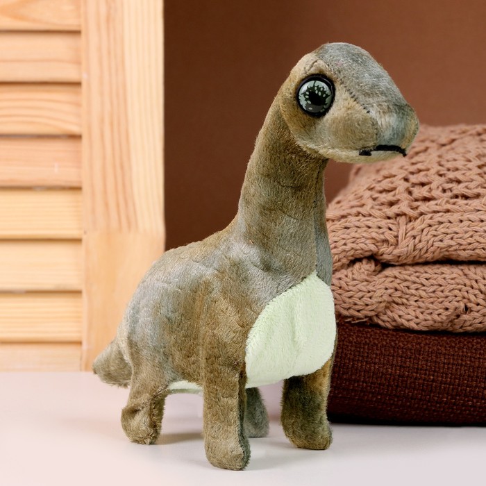 Мягкая музыкальная игрушка «Динозаврик», 20 см, цвет тёмно-зелёный мягкая игрушка динозаврик 40 см цвет зелёный