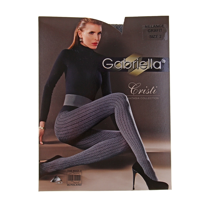 Колготки женские GABRIELLA CRISTI 60 (melange grafit, 4)