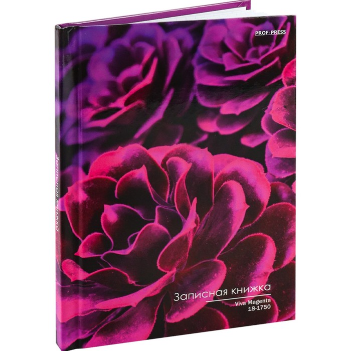 

Записная книжка А6 48 листов в клетку VIVA MAGENTA, твёрдая обложка, глянцевая ламинация, блок офсет