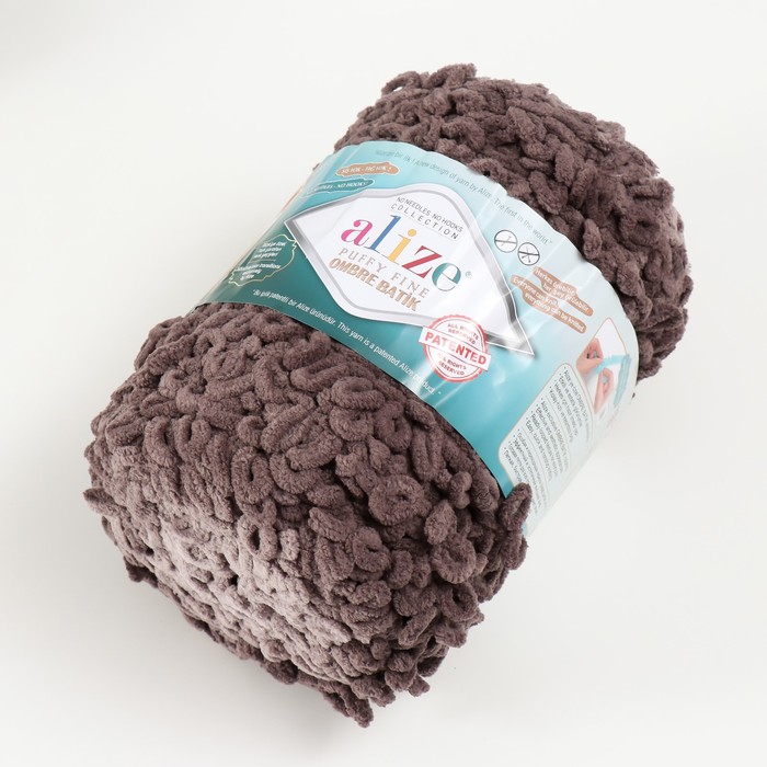 

Пряжа "Puffy fine ombre batik" 100% микрополиэстер 73м/500г (7243)