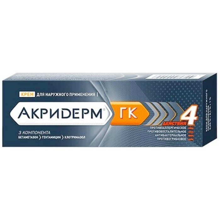 

Акридерм ГК крем туба 15 г