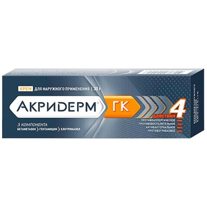 

Акридерм ГК крем туба 30 г