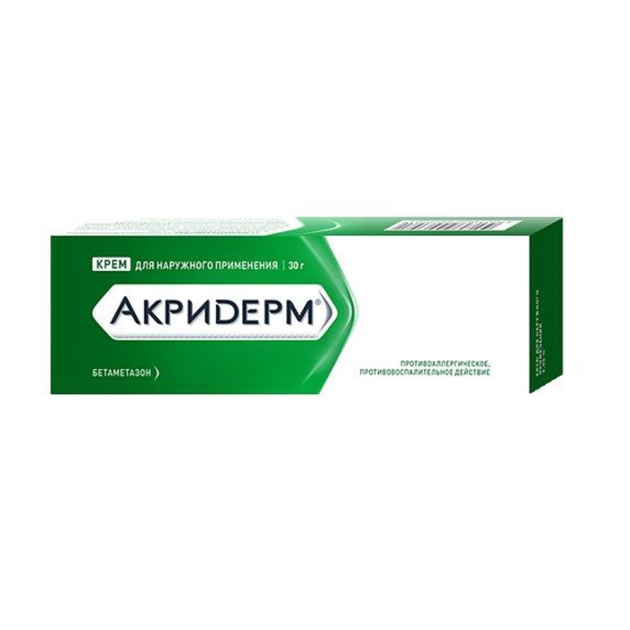 

Акридерм крем туба 30 г