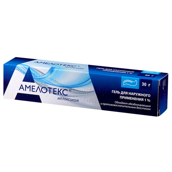 

Амелотекс гель д/наруж. прим. 1% 30 г