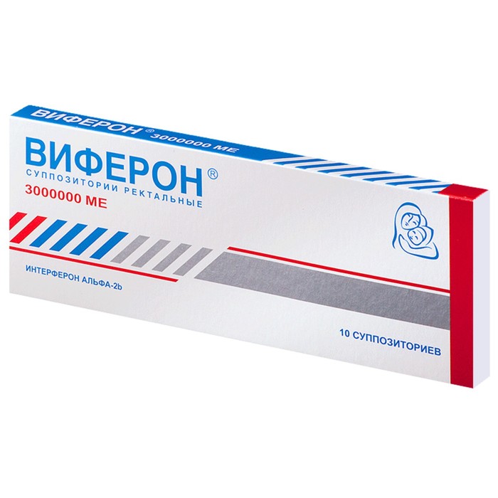 

Виферон-4 суппозитории ректальные 3 млн МЕ №10