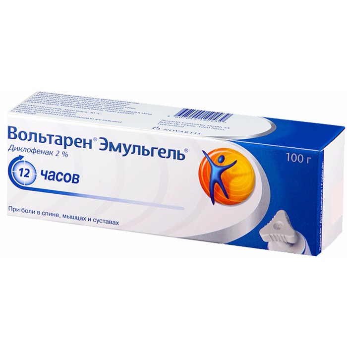 

Вольтарен Эмульгель гель д/наруж. прим. 2% туба 100 г (треугольная крышка)