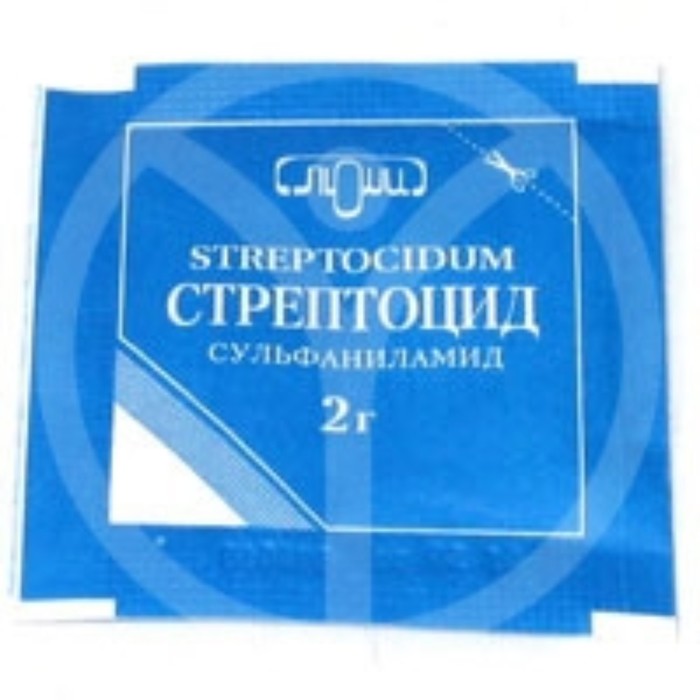 

Стрептоцид порошок для наружного применения 2 г №1
