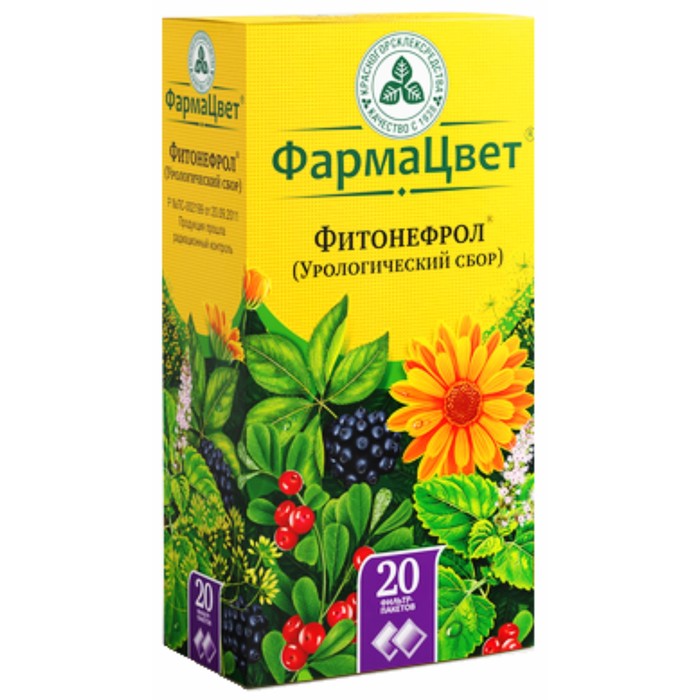

Фитонефрол (Урологический сбор) 2,0 г ф/п №20