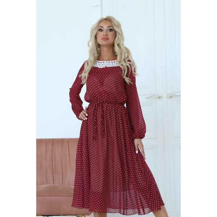 

Платье женское, размер 48, цвет красный